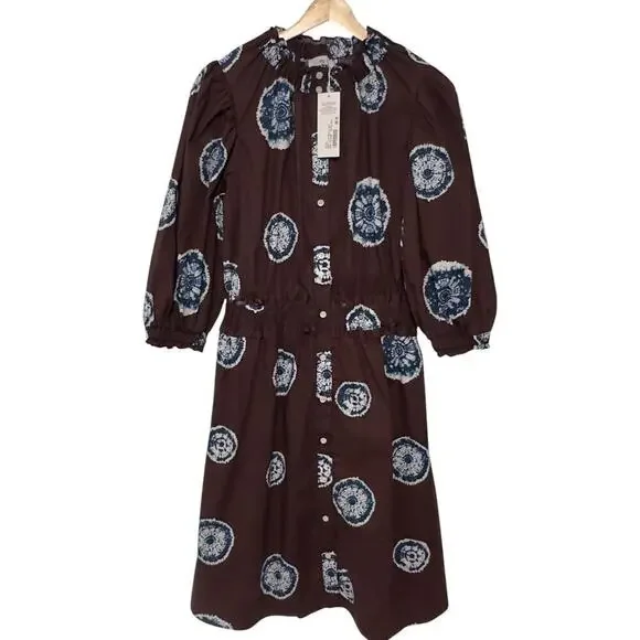 NWTs Never A Wallflower  Button Front Elastic Collar Shirt Dress (S) - Picture 3 of 15